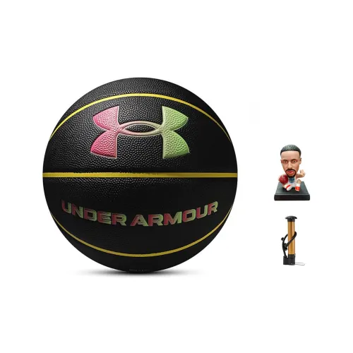 Under Armour GOLD Series PU Basketball Pink Green Size 7 Training Unisex