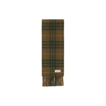 Burberry Plaid Cashmere Scarf
