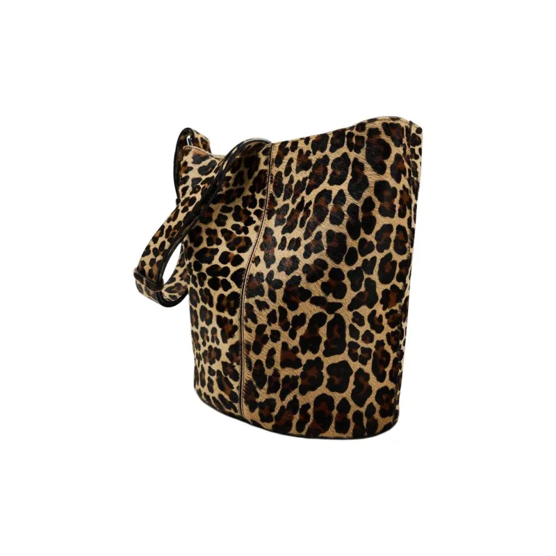 ZARA Cowhide Portable Crossbody Bag Shoulder Bag Women's Leopard Print-2