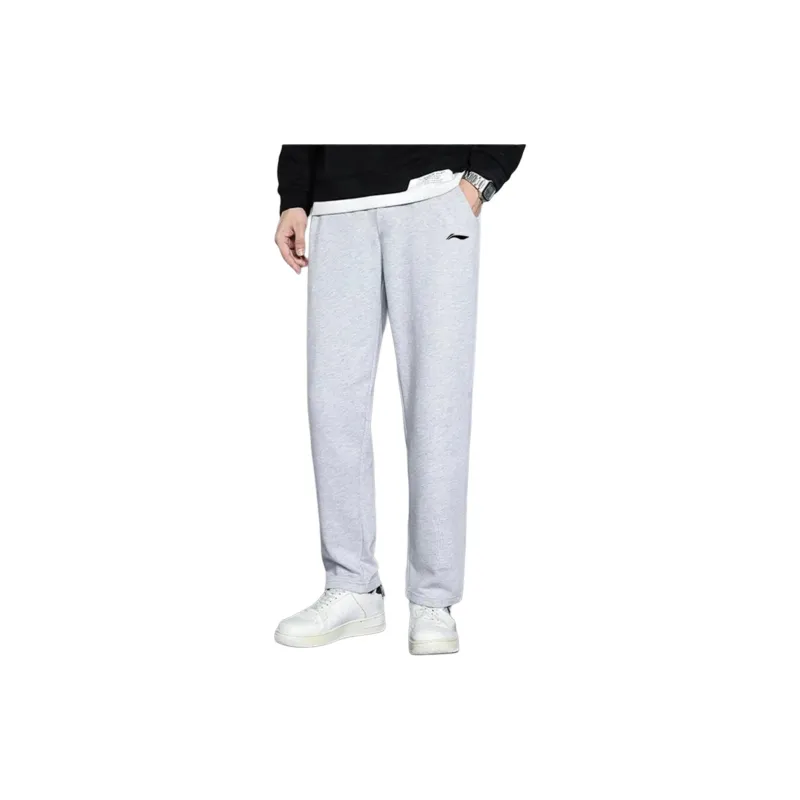 LiNing Casual Pants Men's Light Gray-6
