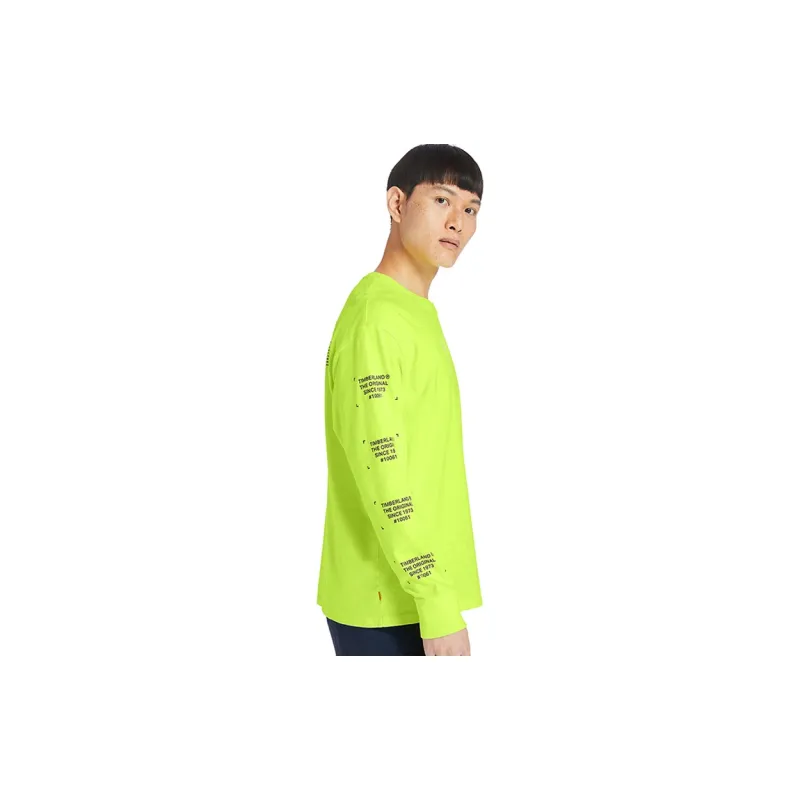 Timberland T Shirts Men Bright Yellow-3