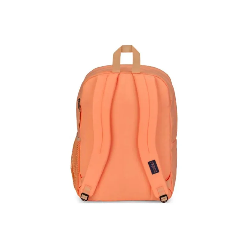 JanSport Recycled Polyester Backpack Unisex Peach Neon-2