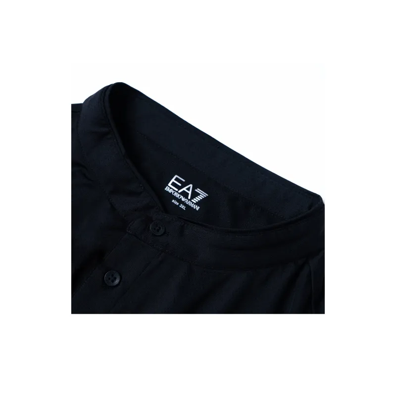 EMPORIO ARMANI Straight Hem Short Sleeved Polo Shirt-4