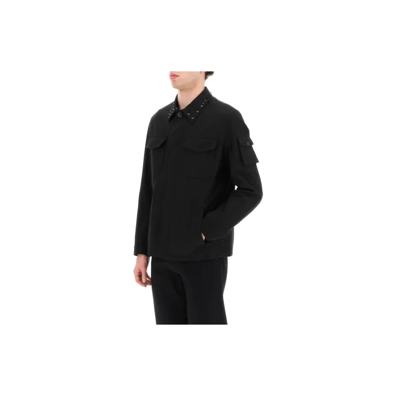 Valentino Stud Detailed Long Sleeved Shirt-1