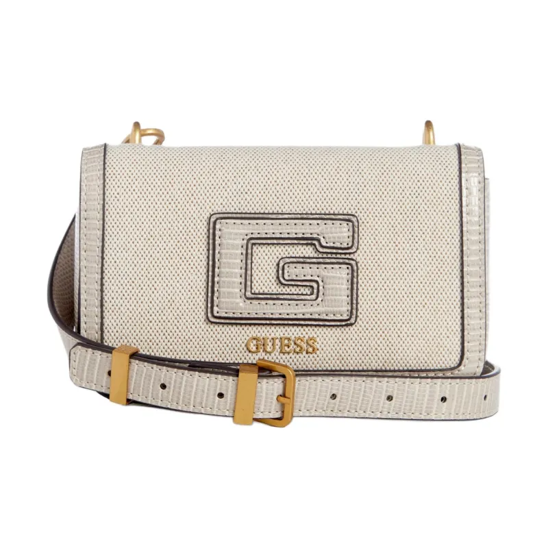 GUESS Artificial Leather Shoulder Bag, Crossbody Bag Mini Women's Gray-0