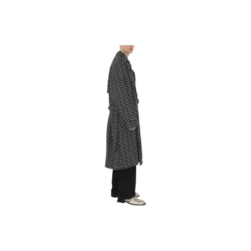 Burberry Silk Trench Coat-5