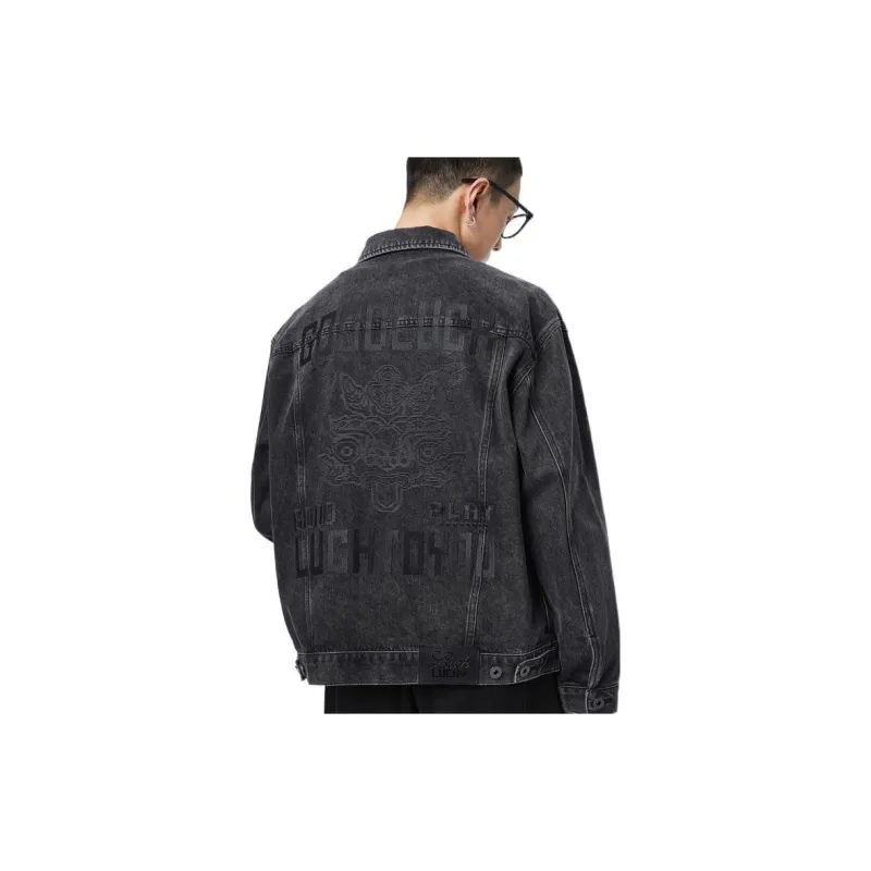 PEACEBIRD MEN Denim Jacket Men's Gray-2
