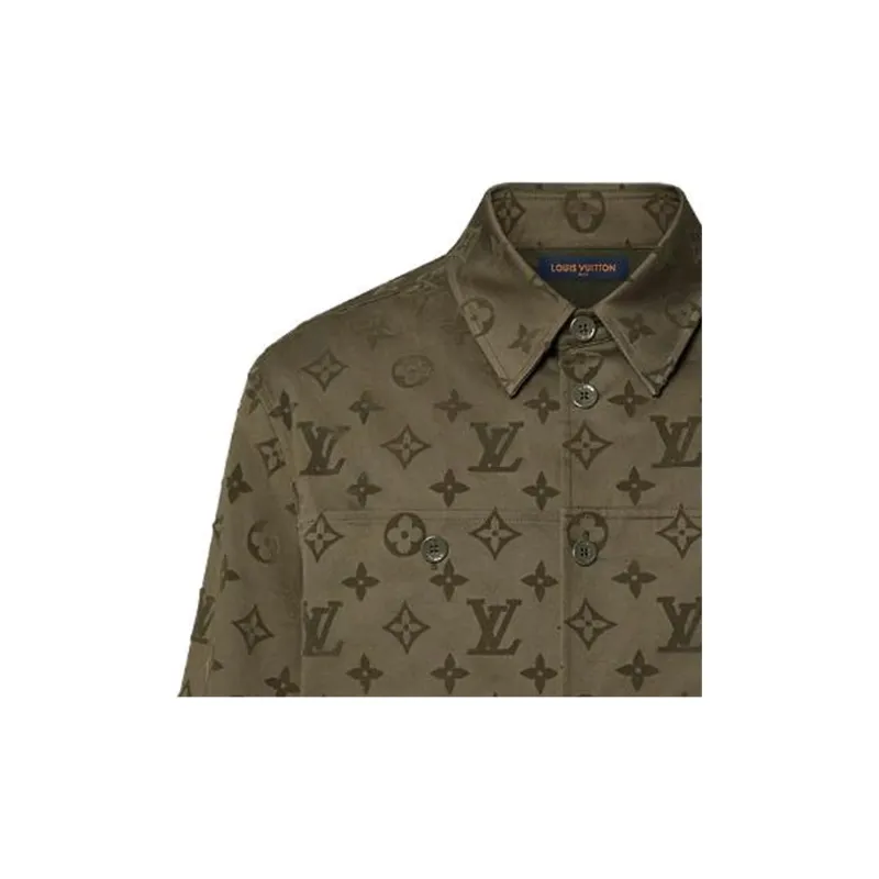 LOUIS VUITTON Monogram Cotton Overshirt-5
