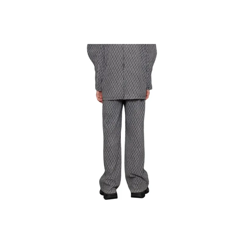 ANNAKIKI Jeans Men's Black Background Pattern-2