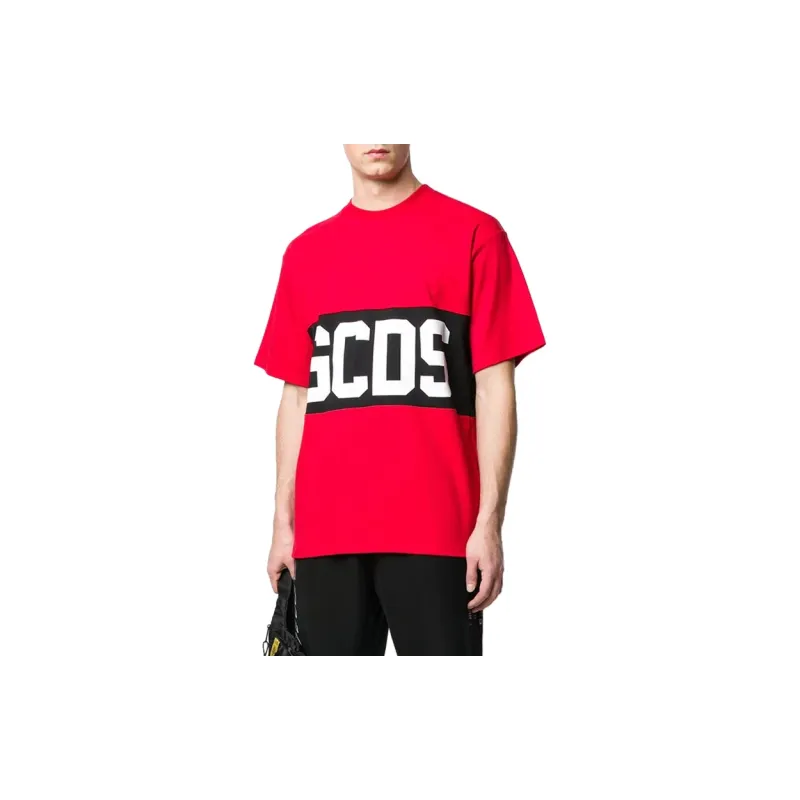 GCDS Band Logo Print T-Shirt-1
