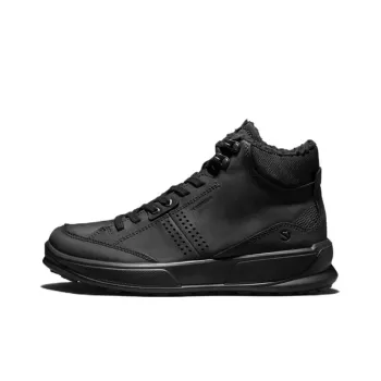 Ecco High Top Casual Shoes Men's Black