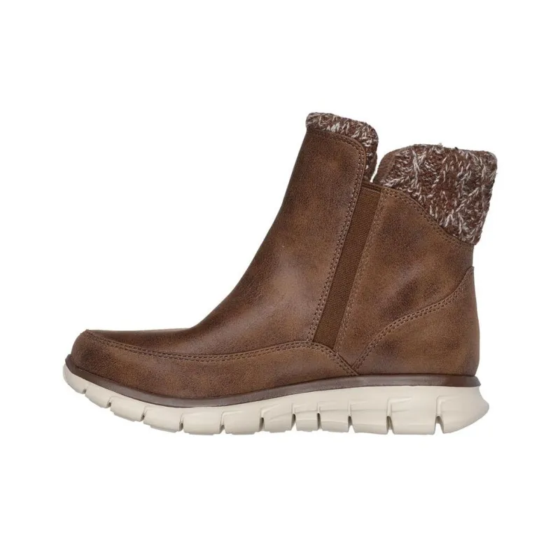 Skechers Synergy Ankle Boots Women's Brown-1