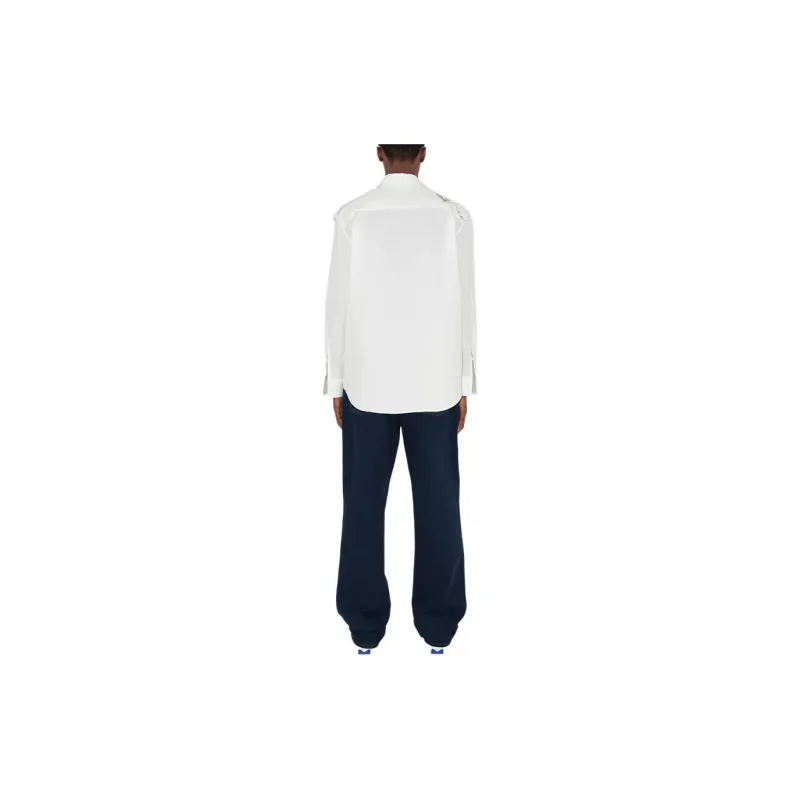 Burberry Knight Hardware-Printed Buttoned Shirt-4