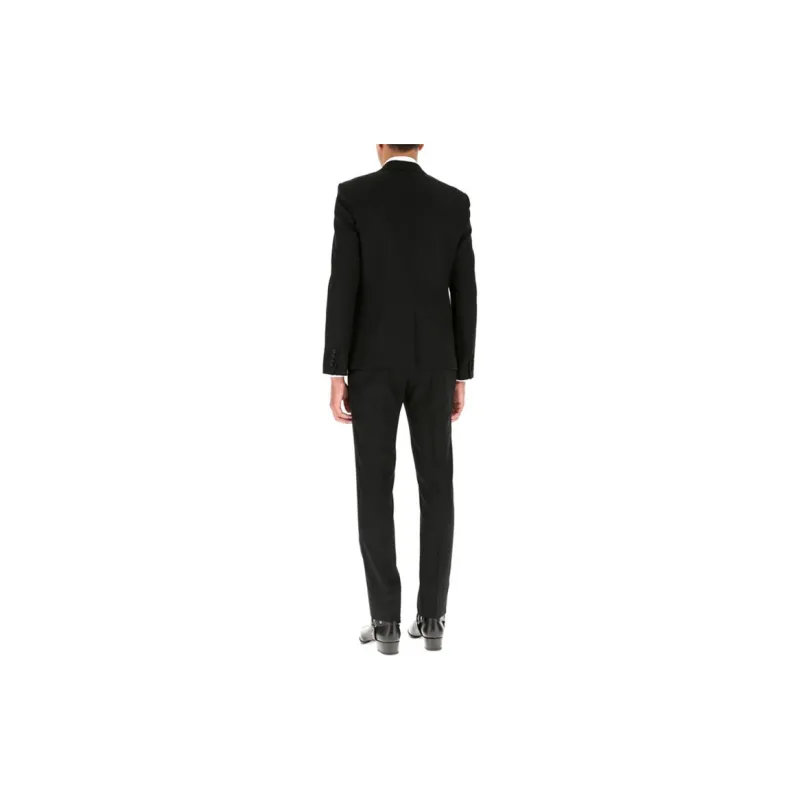 SAINT LAURENT Silk trimmed Tuxedo Jacket-3