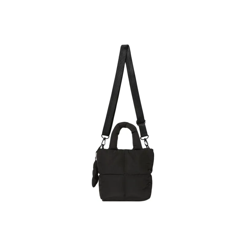 FILA Puffer Polyester Tote Bag Shopping Bag Shoulder Bag Handbag Mini Women's Black-1