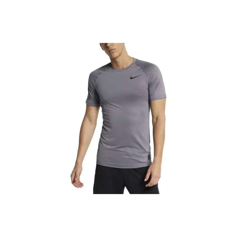 Nike Pro Breath Short Sleeve Top T Shirt Men's Gray-1
