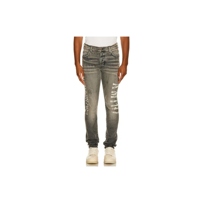 AMIRI Military Stencil Skinny Jeans-3