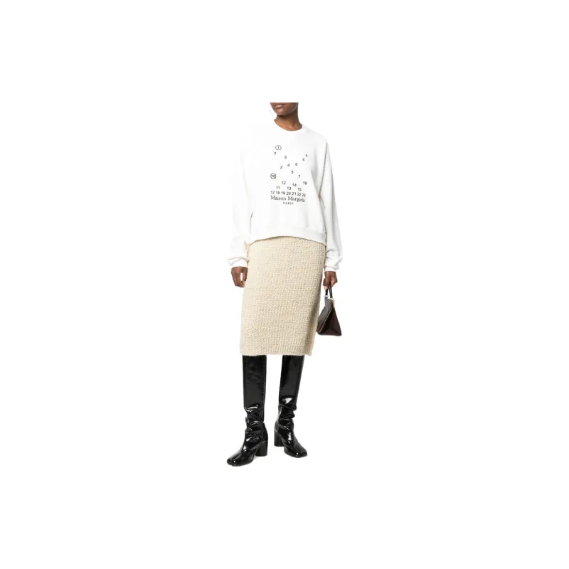 Maison Margiela Logo Printed Crewneck Sweatshirt-2