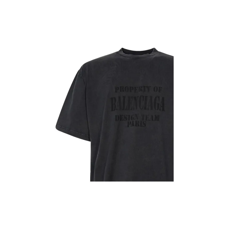 Balenciaga Property Large Fit Vintage T shirt-5