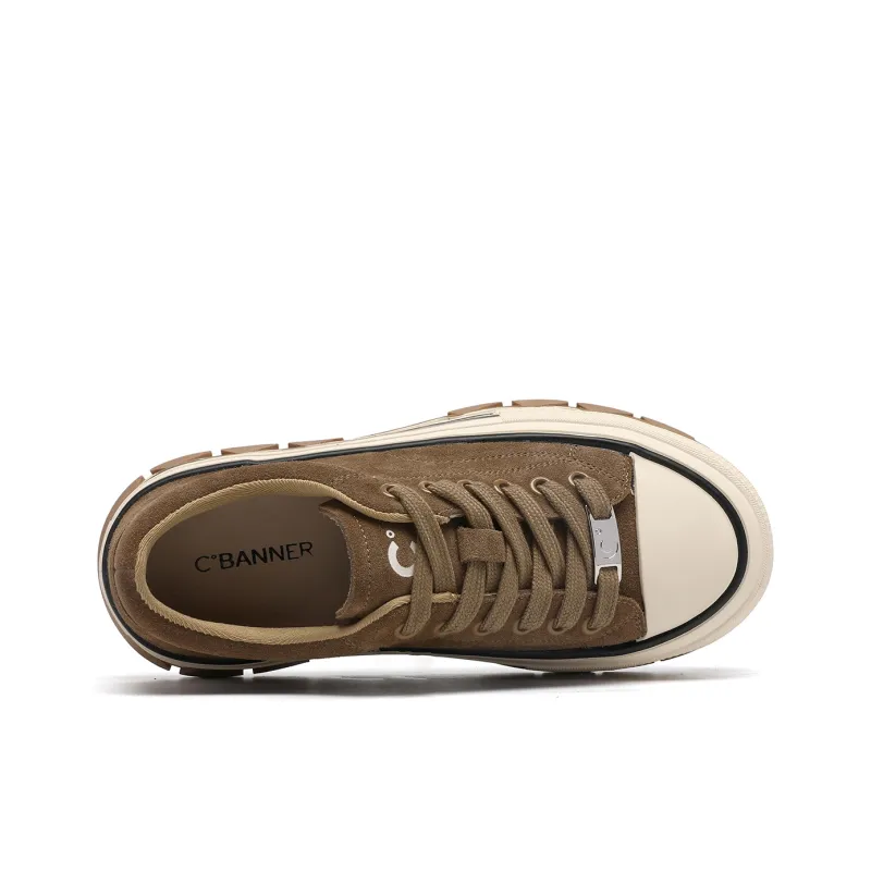 C°BANNER Mid-Top Skateboard Shoes Women's Leopard Print-12