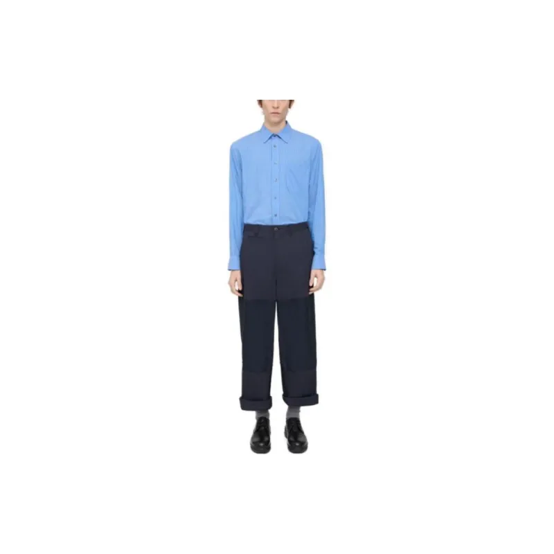 THEORY Designer Co authored Collection Casual Pants Men Mist Feel Cyan-2