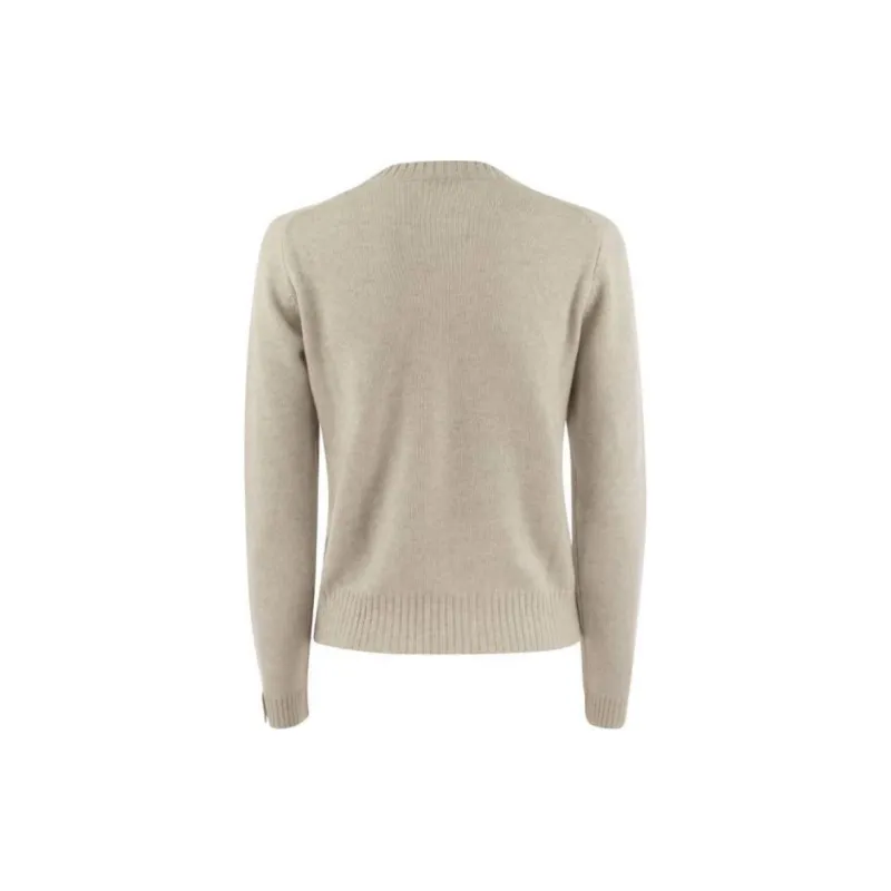Brunello Cucinelli Shiny Cuff Detailed Knitted Jumper-1