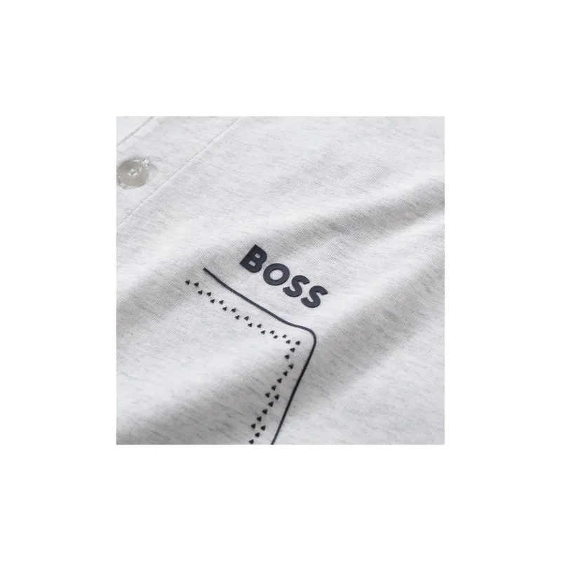 HUGO BOSS Logo Print Short Sleeved Polo Shirt-5
