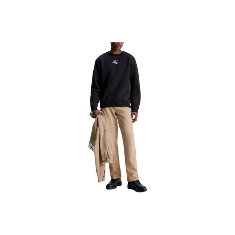 Calvin Klein Logo-print Crew-neck Sweatshirt-1