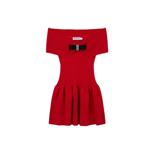 Self-portrait Sleeveless Dresses Women's True Red