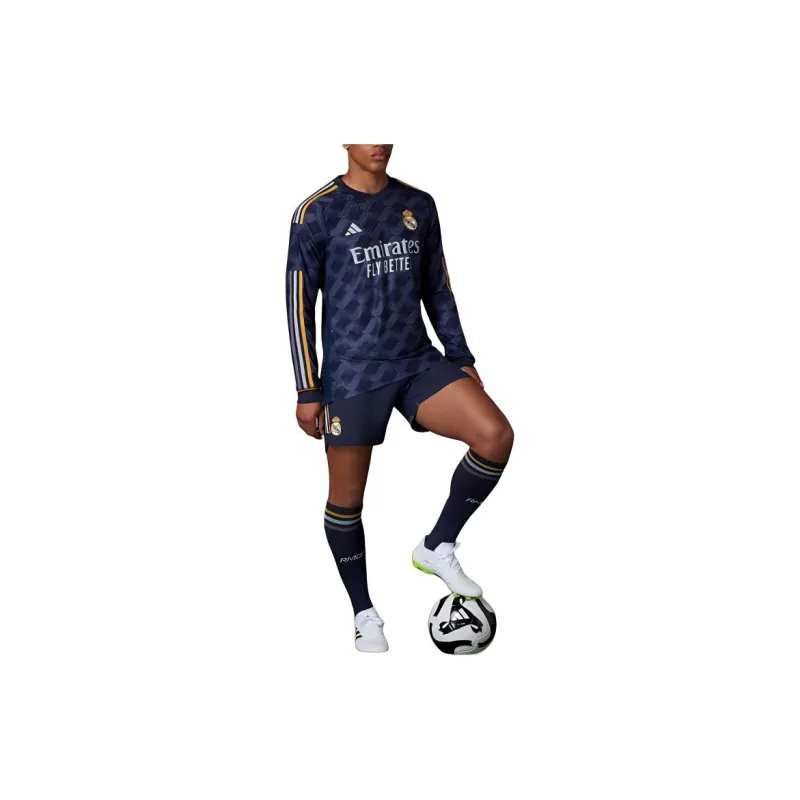 Adidas Real Madrid 23/24 Long Sleeve Away Authentic Jersey-4