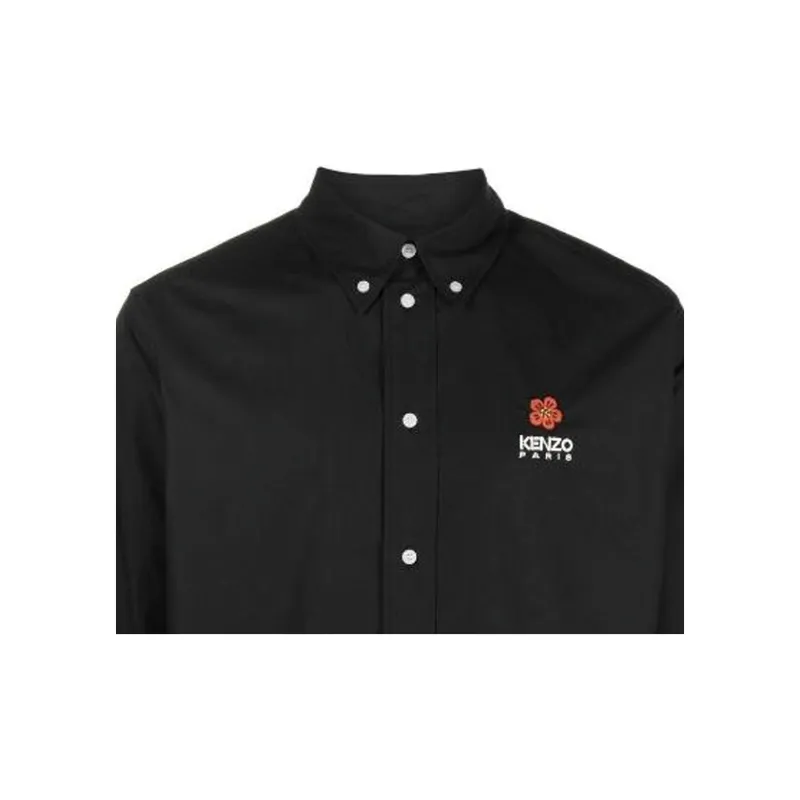 KENZO Boke Flower Embroidered Long Sleeved Shirt-5