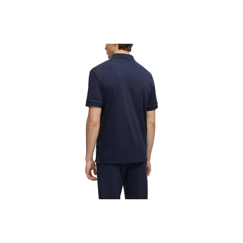 HUGO BOSS Logo patch Cotton Polo Shirt-2