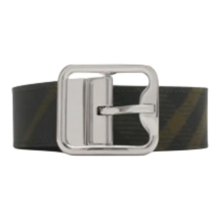 Burberry Calfskin Leather Belts Men's Black Width 3.5CM-0