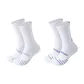 [2 Pack]White Purple+Royal Blue