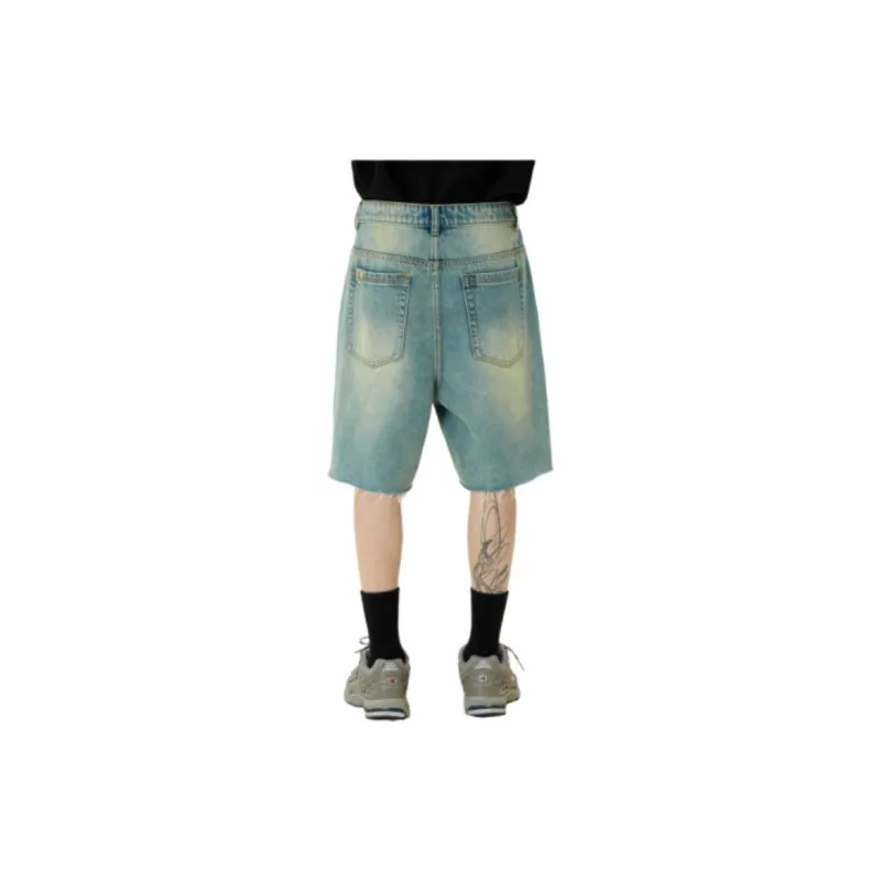 Randomevent Denim Shorts Unisex Blue-3