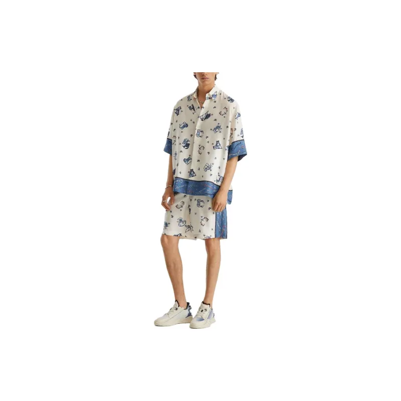 FENDI Astrology Motif Printed Bermuda Shorts-2