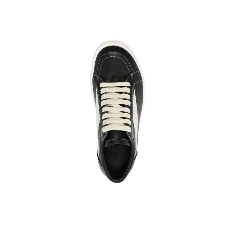 RICK OWENS Lidor Vintage Sneaks Black Milk-3