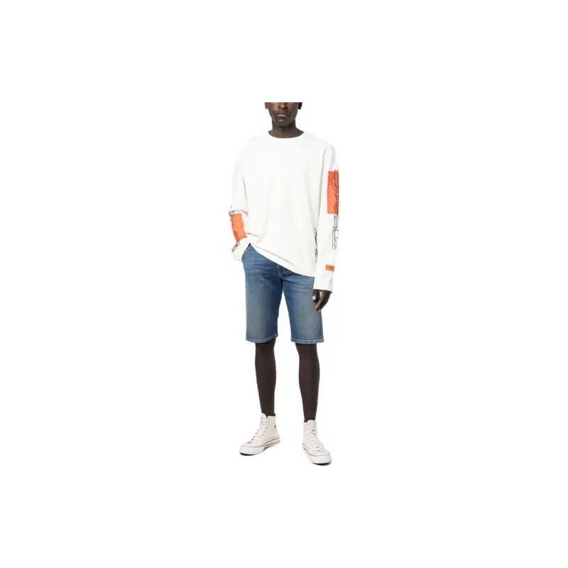 DIESEL Denim Shorts Men Blue-2