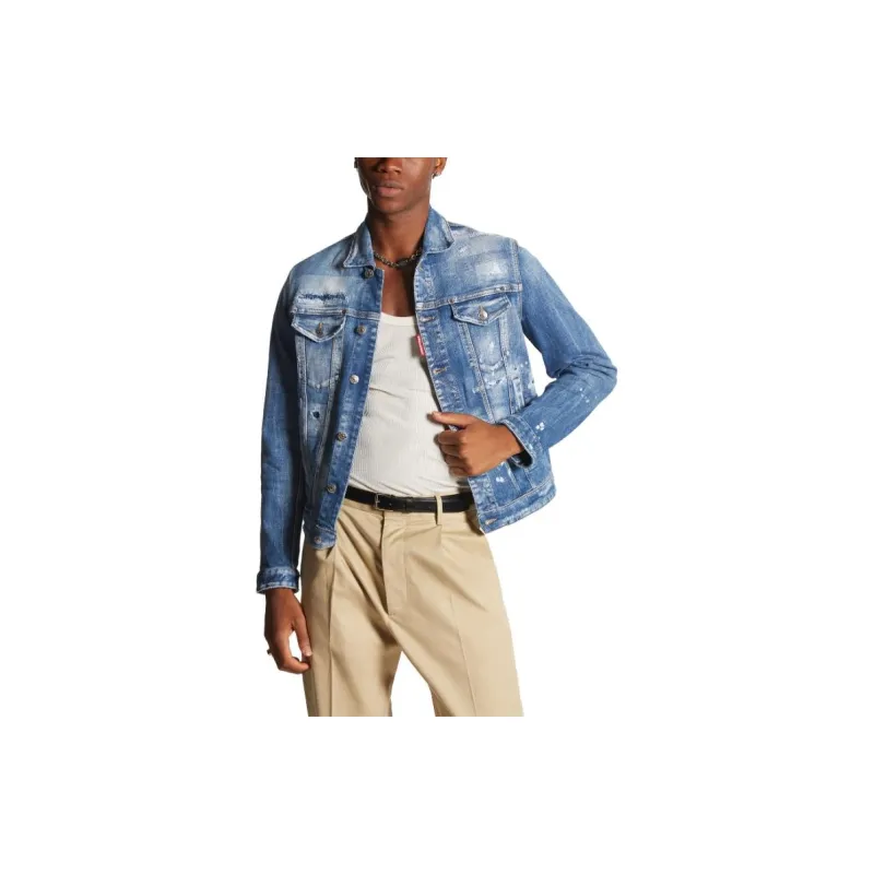 DSQUARED 2 Distressed Denim Jacket-2