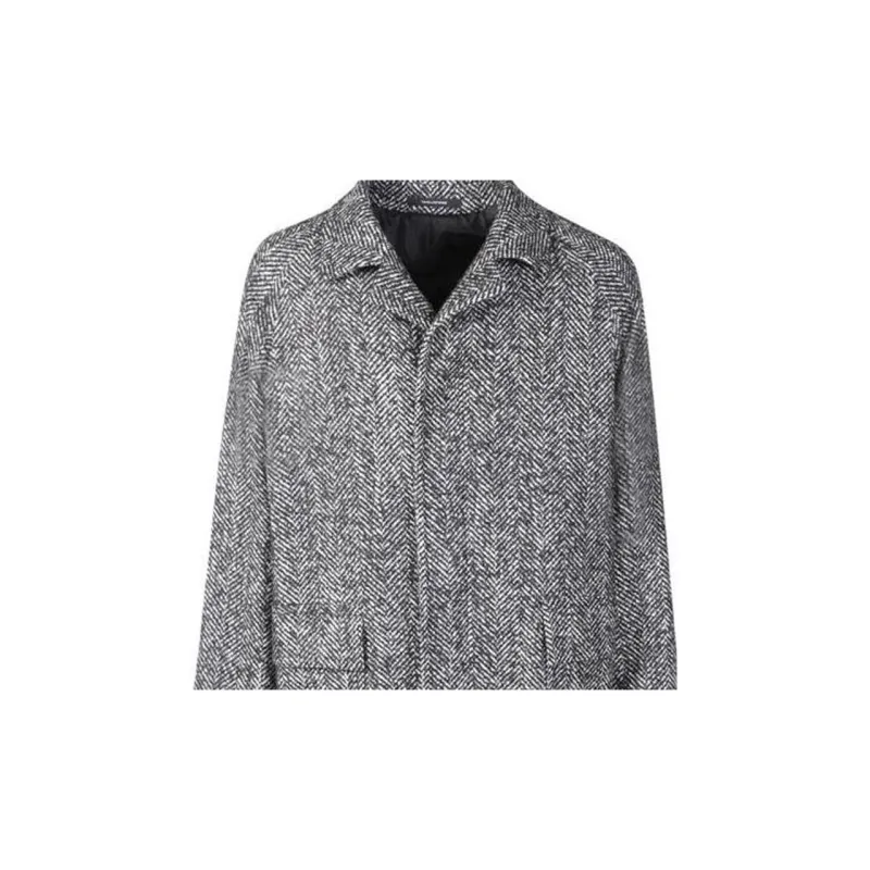 Tagliatore Notched Collared Buttoned Peacoat-6