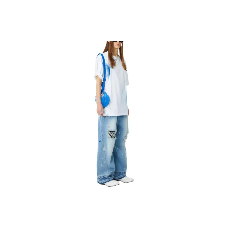 ADER ERROR Logo patch Wide leg Jeans-3