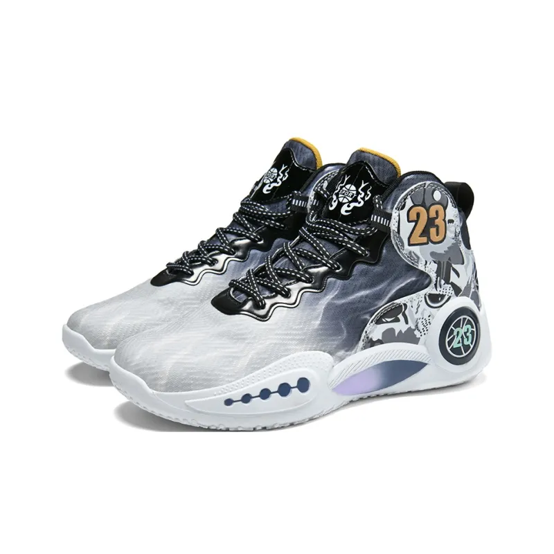 MUSNODO Shock Absorbers With Slip Resistant And Abrasion Resistant Properties High Top Basketball Shoes Unisex-7