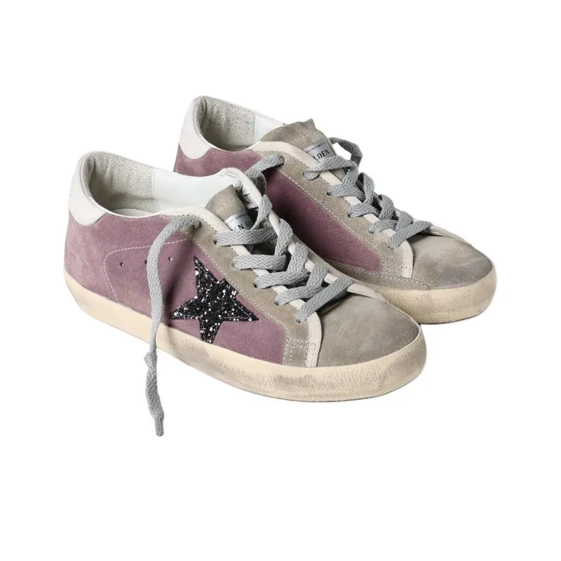 Golden Goose Low Top Skateboard Shoes Women's Purple-2