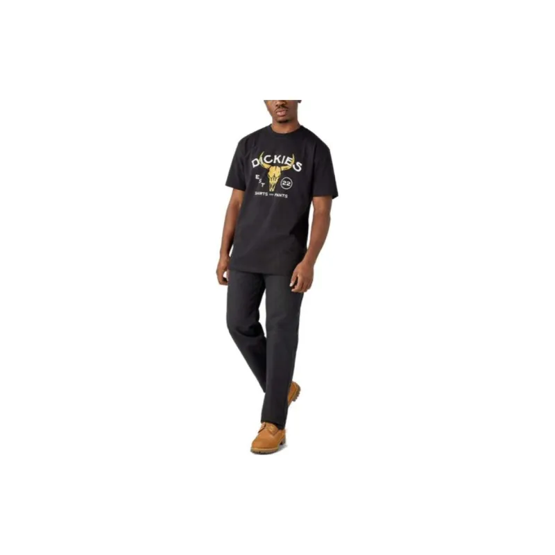Dickies Bull Skull Heavyweight T-Shirt T-Shirt Unisex Black-8
