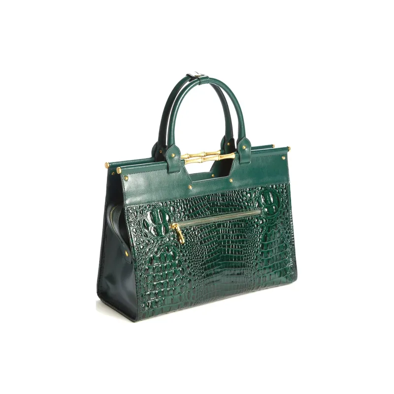 GUESS Genuine Leather Shoulder Bag Crossbody Bag Handbag Regular Women's Green-1