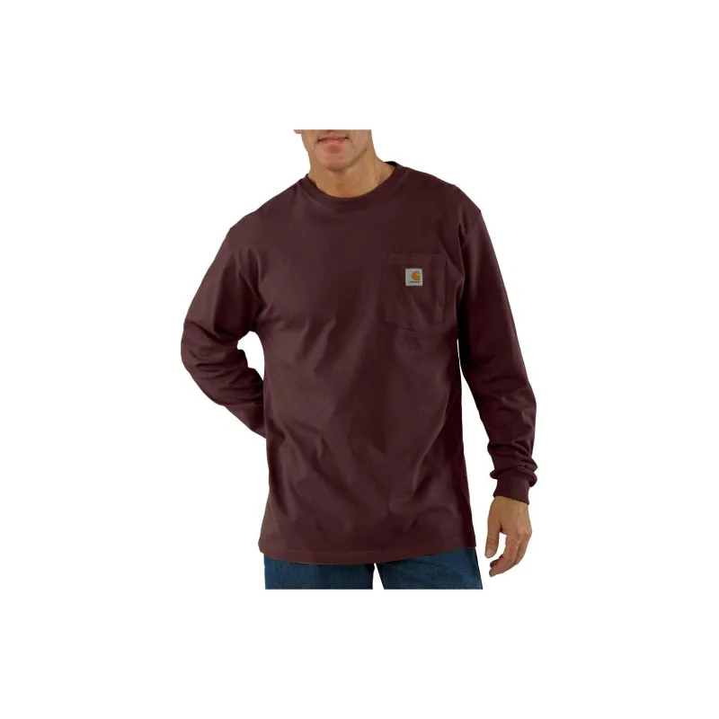 Carhartt T Shirts Unisex Burgundy-3
