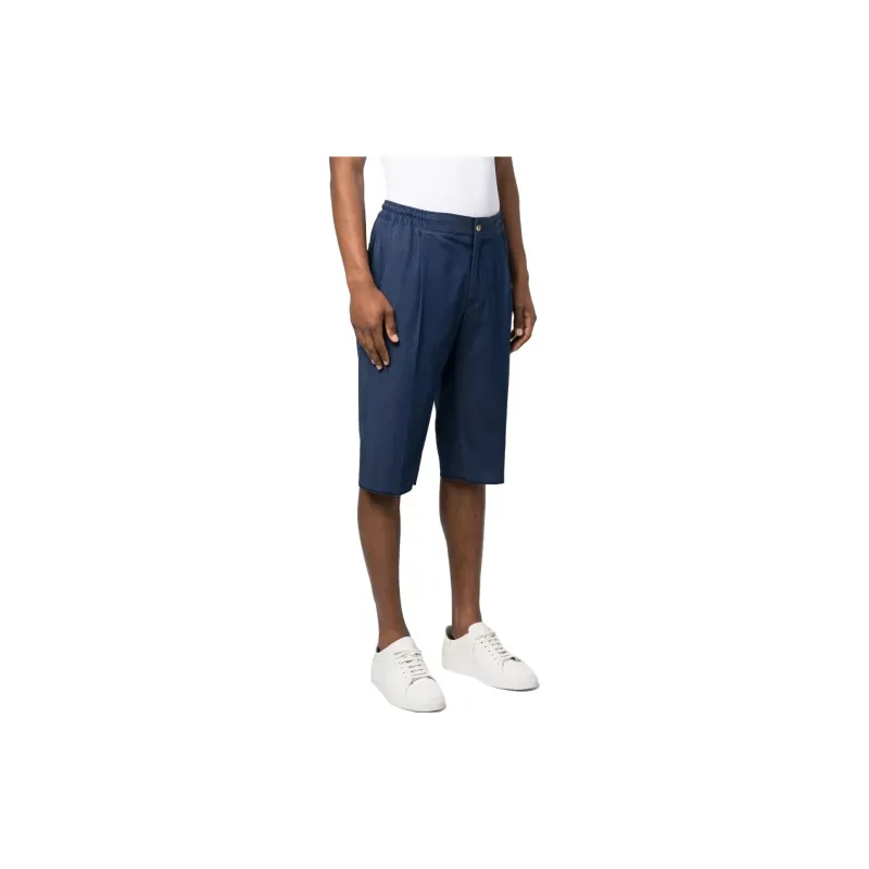 KITON Elasticated Denim Shorts-3