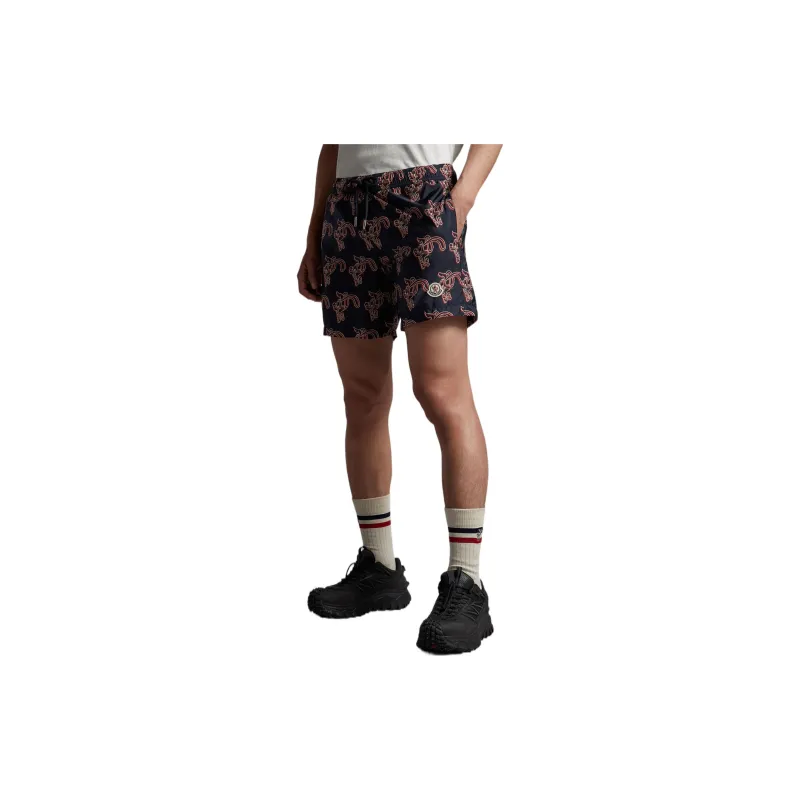 Moncler SS24 CNY Casual Shorts Men Blue-3