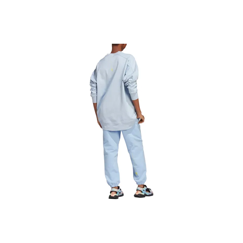 Adidas Knitted Sweatpants Unisex Light Blue-2