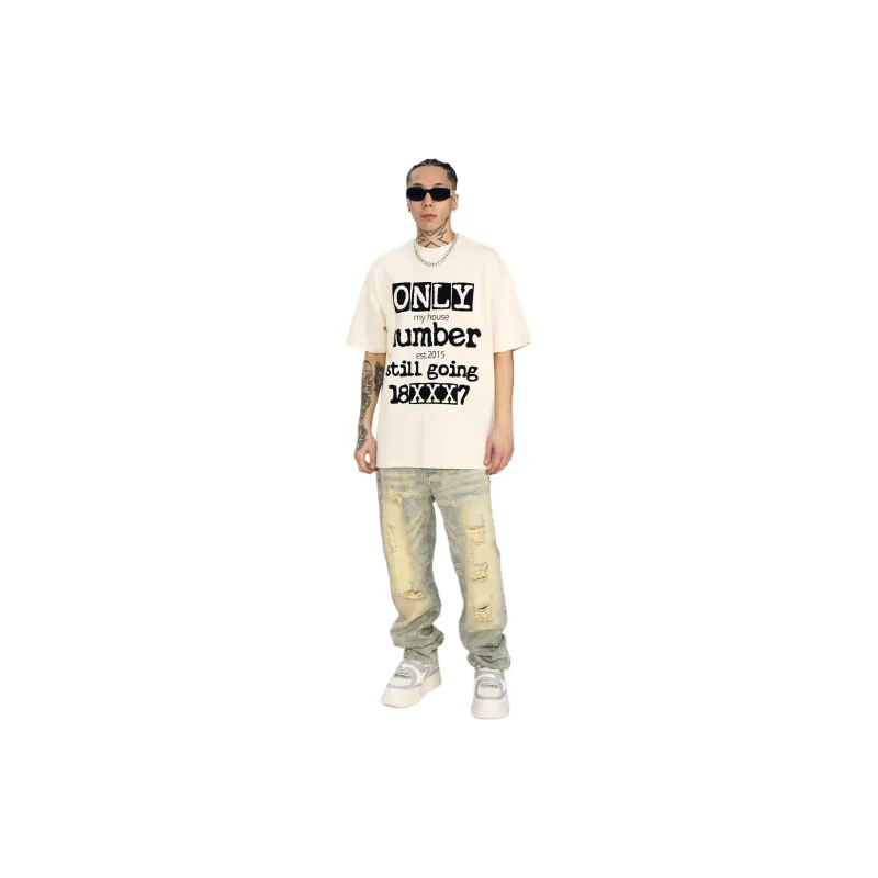 1807 T-Shirts Unisex Ecru-1